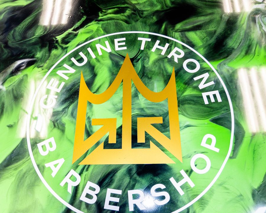 Genuine Throne custom epoxy logo floor